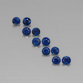 Achetez naturel ct bleue saphir gems, coupe roude, en provenance madagascar chez gemselect. en stock, livraison internationale!