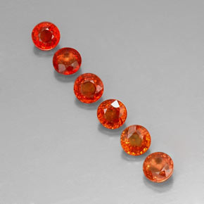 Achetez naturel ct orange saphir gems, coupe roude, en provenance tanzanie (songea) chez gemselect. en stock, livraison internationale!