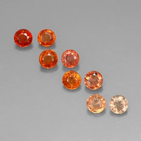 Achetez naturel ct multicolore saphir gems, coupe roude, en provenance tanzanie (songea) chez gemselect. en stock, livraison internationale!