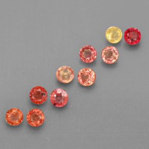 Achetez naturel ct multicolore saphir gems, coupe roude, en provenance tanzanie (songea) chez gemselect. en stock, livraison internationale!