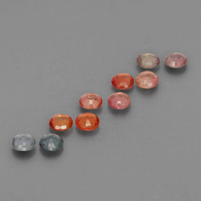 Achetez naturel ct multicolore saphir gems, coupe roude, en provenance tanzanie (songea) chez gemselect. en stock, livraison internationale!