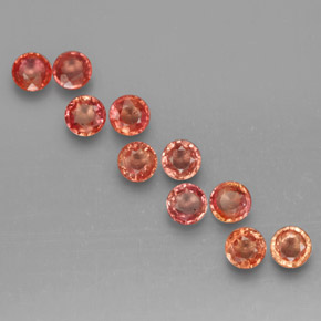 Achetez naturel ct multicolore saphir gems, coupe roude, en provenance tanzanie (songea) chez gemselect. en stock, livraison internationale!