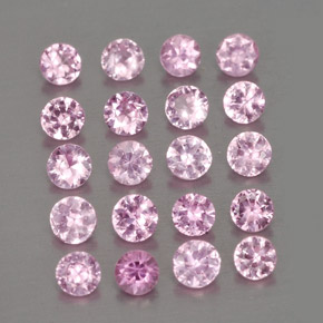 Achetez naturel ct rose saphir gems, coupe roude, en provenance madagascar chez gemselect. en stock, livraison internationale!