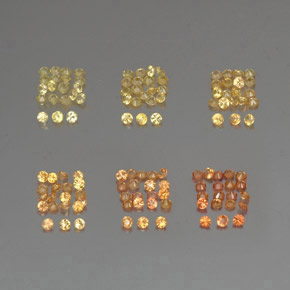 Achetez naturel ct orange saphir gems, coupe roude, en provenance tanzanie (songea) chez gemselect. en stock, livraison internationale!