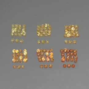 Achetez naturel ct orange saphir gems, coupe roude, en provenance tanzanie (songea) chez gemselect. en stock, livraison internationale!
