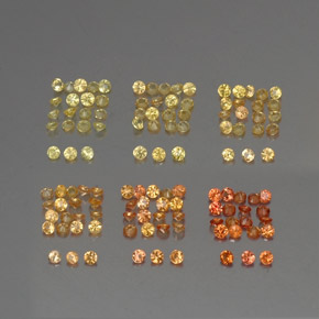 Achetez naturel ct orange saphir gems, coupe roude, en provenance tanzanie (songea) chez gemselect. en stock, livraison internationale!