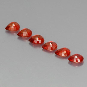 Achetez naturel 1,69ct orange saphir gems, en forme de poire, en provenance tanzanie chez gemselect. en stock, livraison internationale!