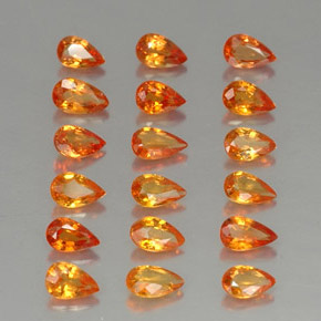 Achetez naturel ct orange saphir gems, en forme de poire, en provenance tanzanie (songea) chez gemselect. en stock, livraison internationale!