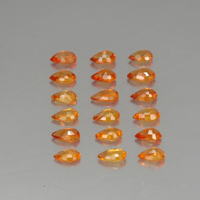 Achetez naturel ct orange saphir gems, en forme de poire, en provenance tanzanie (songea) chez gemselect. en stock, livraison internationale!