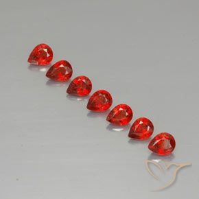 Achetez naturel 1,97ct orange saphir gems, en forme de poire, en provenance tanzanie chez gemselect. en stock, livraison internationale!