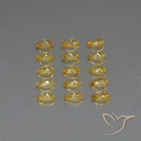 Achetez naturel 4,27ct jaune saphir gems, en forme de poire, en provenance tanzanie chez gemselect. en stock, livraison internationale!