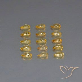 Achetez naturel 3,73ct jaune saphir gems, en forme de poire, en provenance tanzanie chez gemselect. en stock, livraison internationale!