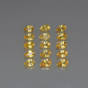 Achetez naturel ct jaune saphir gems, en forme de poire, en provenance tanzanie (songea) chez gemselect. en stock, livraison internationale!