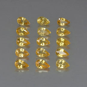 Achetez naturel ct jaune saphir gems, en forme de poire, en provenance tanzanie (songea) chez gemselect. en stock, livraison internationale!