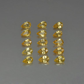 Achetez naturel ct jaune saphir gems, en forme de poire, en provenance tanzanie (songea) chez gemselect. en stock, livraison internationale!