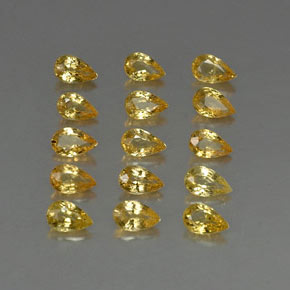 Achetez naturel ct jaune saphir gems, en forme de poire, en provenance tanzanie (songea) chez gemselect. en stock, livraison internationale!