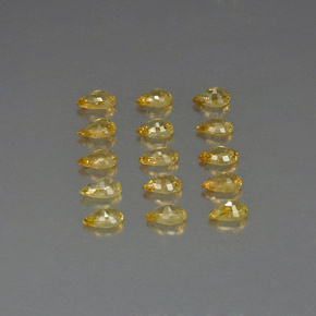 Achetez naturel ct jaune saphir gems, en forme de poire, en provenance tanzanie (songea) chez gemselect. en stock, livraison internationale!