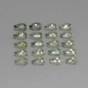 Achetez naturel ct vert saphir gems, en forme de poire, en provenance tanzanie (songea) chez gemselect. en stock, livraison internationale!