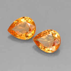 Achetez naturel ct orange saphir gems, en forme de poire, en provenance tanzanie (songea) chez gemselect. en stock, livraison internationale!