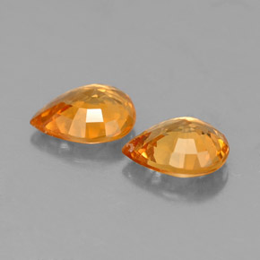 Achetez naturel ct orange saphir gems, en forme de poire, en provenance tanzanie (songea) chez gemselect. en stock, livraison internationale!
