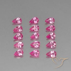 3.93ctw Naturel Rose moyen-foncé Saphir, En forme de poire, VVS-VS