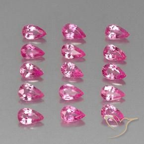 Shop natural 3.93ct Rose moyen-foncé Saphir gems, En forme de poire, from Madagascar at GemSelect. In stock, global shipping!