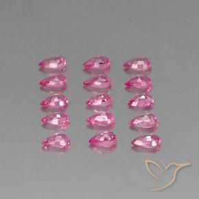Shop natural 3.93ct Rose moyen-foncé Saphir gems, En forme de poire, from Madagascar at GemSelect. In stock, global shipping!