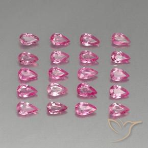 Shop natural 4.36ct Rose foncé Saphir gems, En forme de poire, from Madagascar at GemSelect. In stock, global shipping!