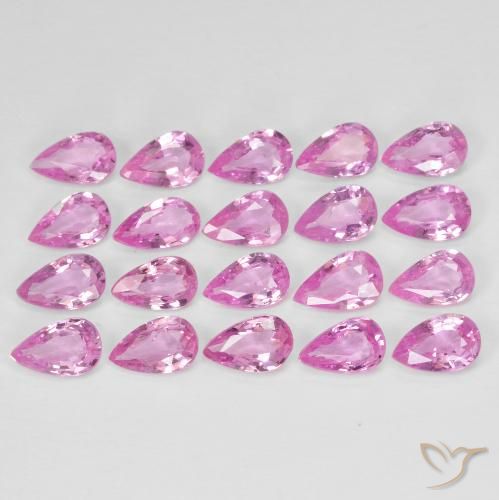 4.48ctw Naturel Rose pourpre royal léger Saphir, En forme de poire, VVS-VS