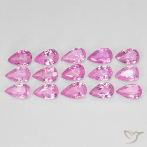 3.77ctw Naturel Magenta profond Saphir, En forme de poire, VVS-VS