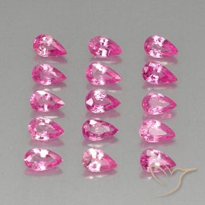 Shop natural 4.01ct Rose vif Saphir gems, En forme de poire, from Madagascar at GemSelect. In stock, global shipping!