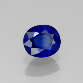 Saphir bleue naturelle coupe ovale, 2,01 ct, VS