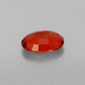 Saphir orange naturelle coupe ovale, 1,21 ct, VVS