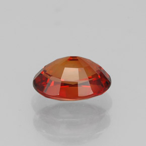 Saphir orange naturelle coupe ovale, 1,09 ct, VVS