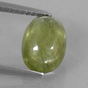 Saphir vert naturelle transparent, 2,97 ct, transparent / translucide