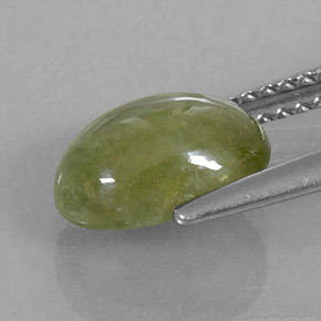 Saphir vert naturelle transparent, 2,97 ct, transparent / translucide