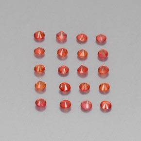 Achetez naturel ct orange saphir gems, coupe roude, en provenance tanzanie (songea) chez gemselect. en stock, livraison internationale!