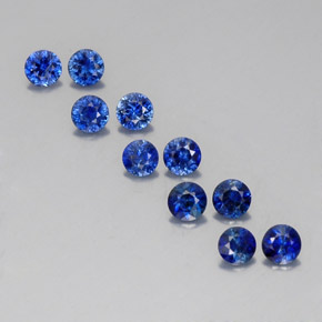 Achetez naturel ct bleue saphir gems, coupe roude, en provenance madagascar / mine diego chez gemselect. en stock, livraison internationale!