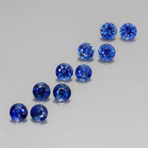 Achetez naturel ct bleue saphir gems, coupe roude, en provenance madagascar / mine diego chez gemselect. en stock, livraison internationale!