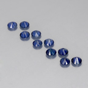 Achetez naturel ct bleue saphir gems, coupe roude, en provenance madagascar / mine diego chez gemselect. en stock, livraison internationale!