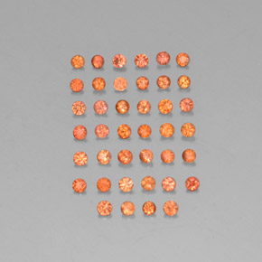 Achetez naturel ct orange saphir gems, coupe roude, en provenance tanzanie chez gemselect. en stock, livraison internationale!