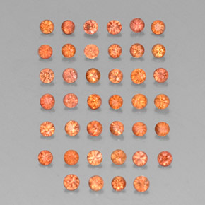 Achetez naturel ct orange saphir gems, coupe roude, en provenance tanzanie chez gemselect. en stock, livraison internationale!