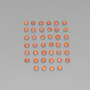 Achetez naturel ct orange saphir gems, coupe roude, en provenance tanzanie chez gemselect. en stock, livraison internationale!