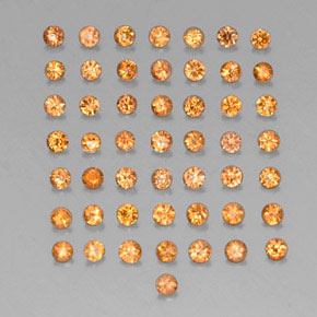 Achetez naturel ct orange saphir gems, coupe roude, en provenance tanzanie chez gemselect. en stock, livraison internationale!