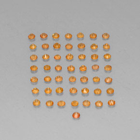 Achetez naturel ct orange saphir gems, coupe roude, en provenance tanzanie chez gemselect. en stock, livraison internationale!