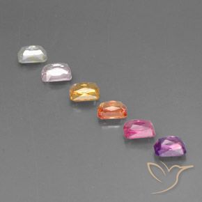 Shop natural 1.93ct Multicolore Saphir gems, Octogone / coupe Émeraude, from Tanzanie at GemSelect. In stock, global shipping!