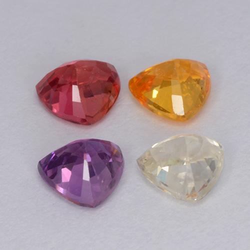 Achetez naturel 1,26ct multicolore saphir gems, trillion, en provenance tanzanie chez gemselect. en stock, livraison internationale!
