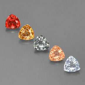 Achetez naturel ct multicolore saphir gems, trillion, en provenance tanzanie chez gemselect. en stock, livraison internationale!