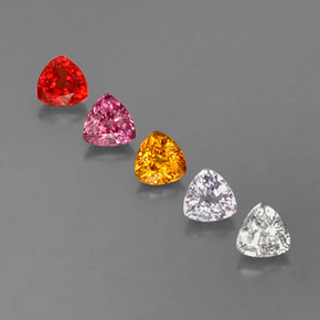 Achetez naturel 1,87ct multicolore saphir gems, trillion, en provenance tanzanie chez gemselect. en stock, livraison internationale!