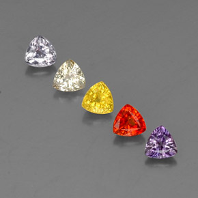 Achetez naturel 1.77ct Multicolore Saphir gems, Trillion, En provenance Tanzanie chez GemSelect. En stock, livraison internationale!